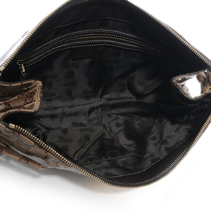 Gucci Crystal Monogram Large Hysteria Clutch 5 of 7