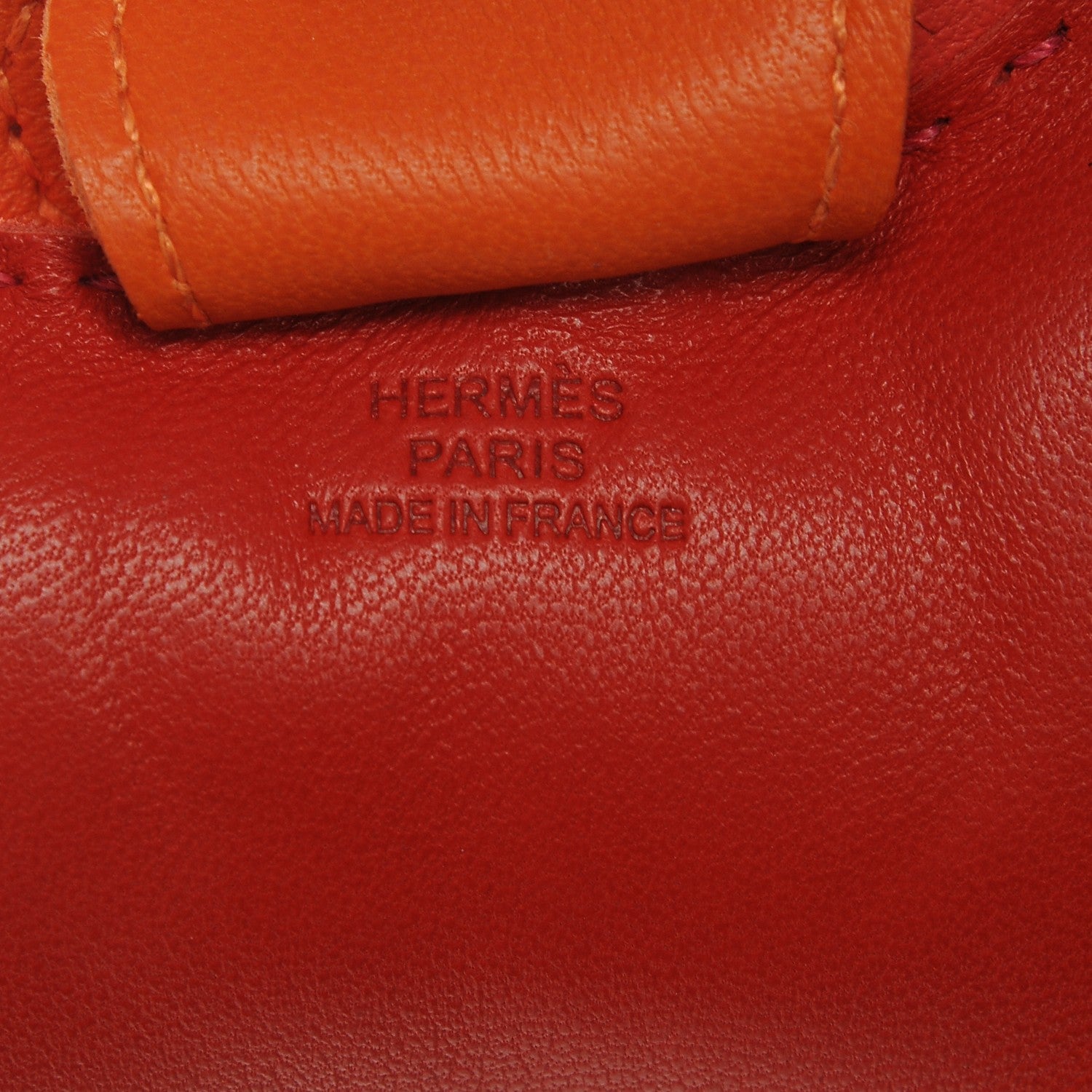 Hermes Milo Lambskin Grigri Rodeo Horse Bag Charm MM Rouge Rose Indien Jaipur Feu 3 of 4