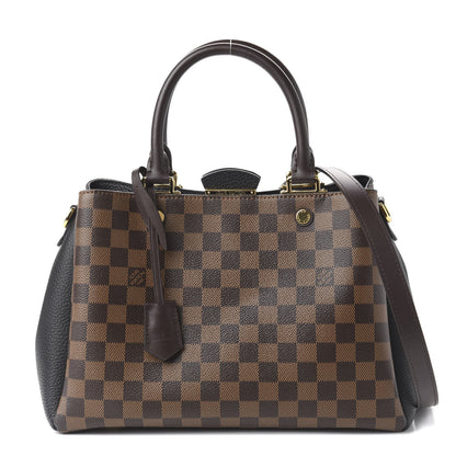 Louis Vuitton Damier Ebene Cuir Taurillon Brittany Black 1 of 8