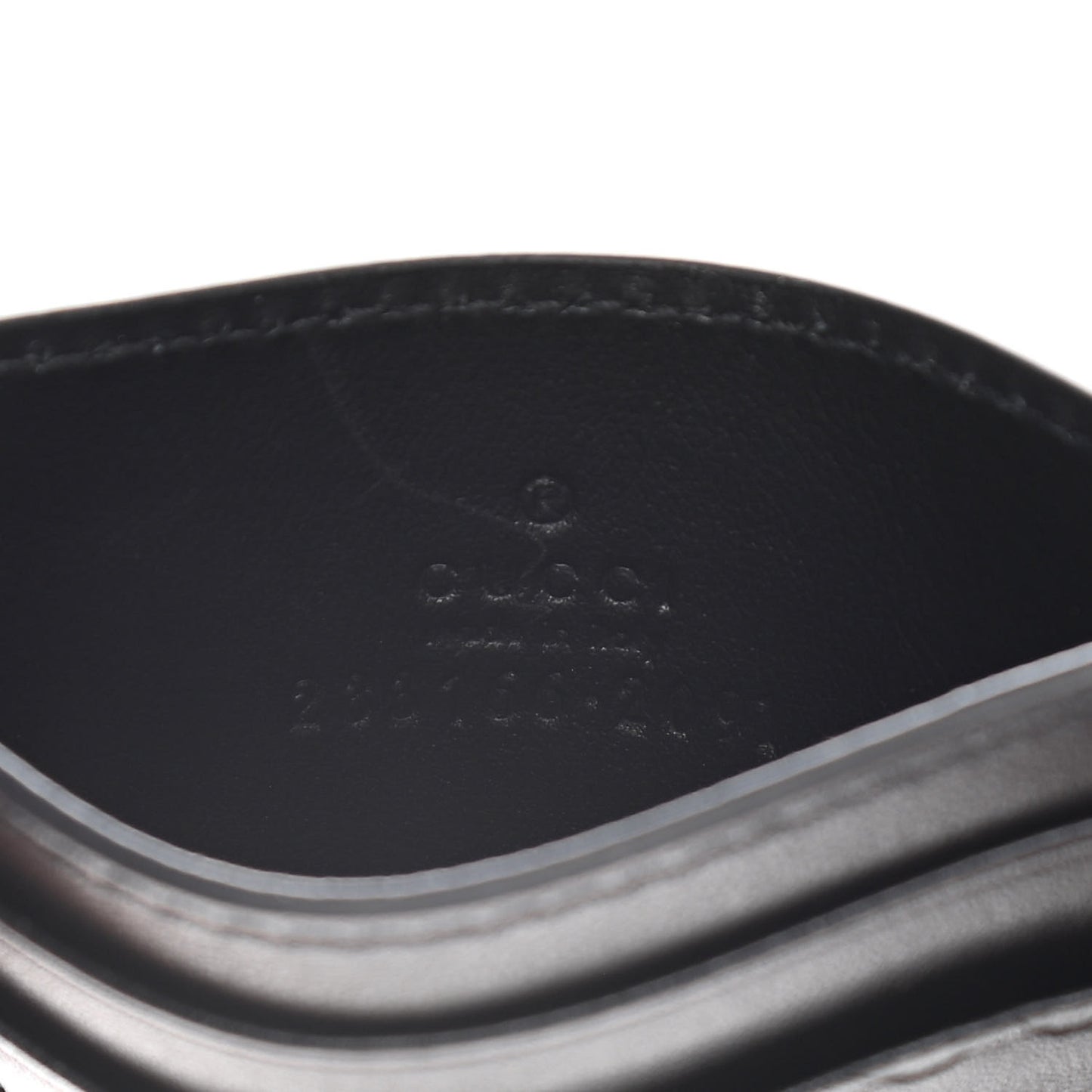 Guccissima Card Holder Black