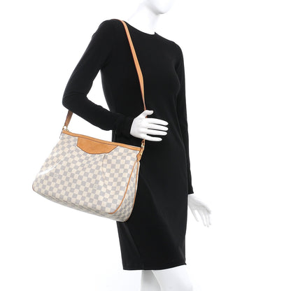 Louis Vuitton Damier Azur Siracusa MM 2 of 10
