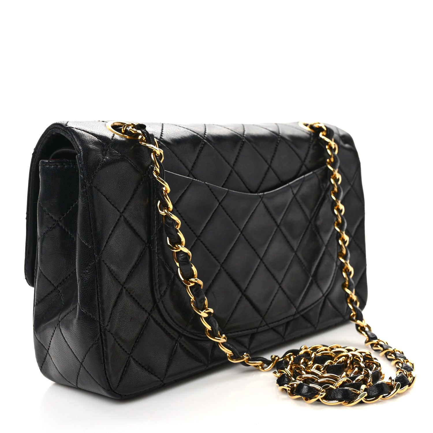 Chanel Lambskin Quilted Small Double Flap Black 3 of 18