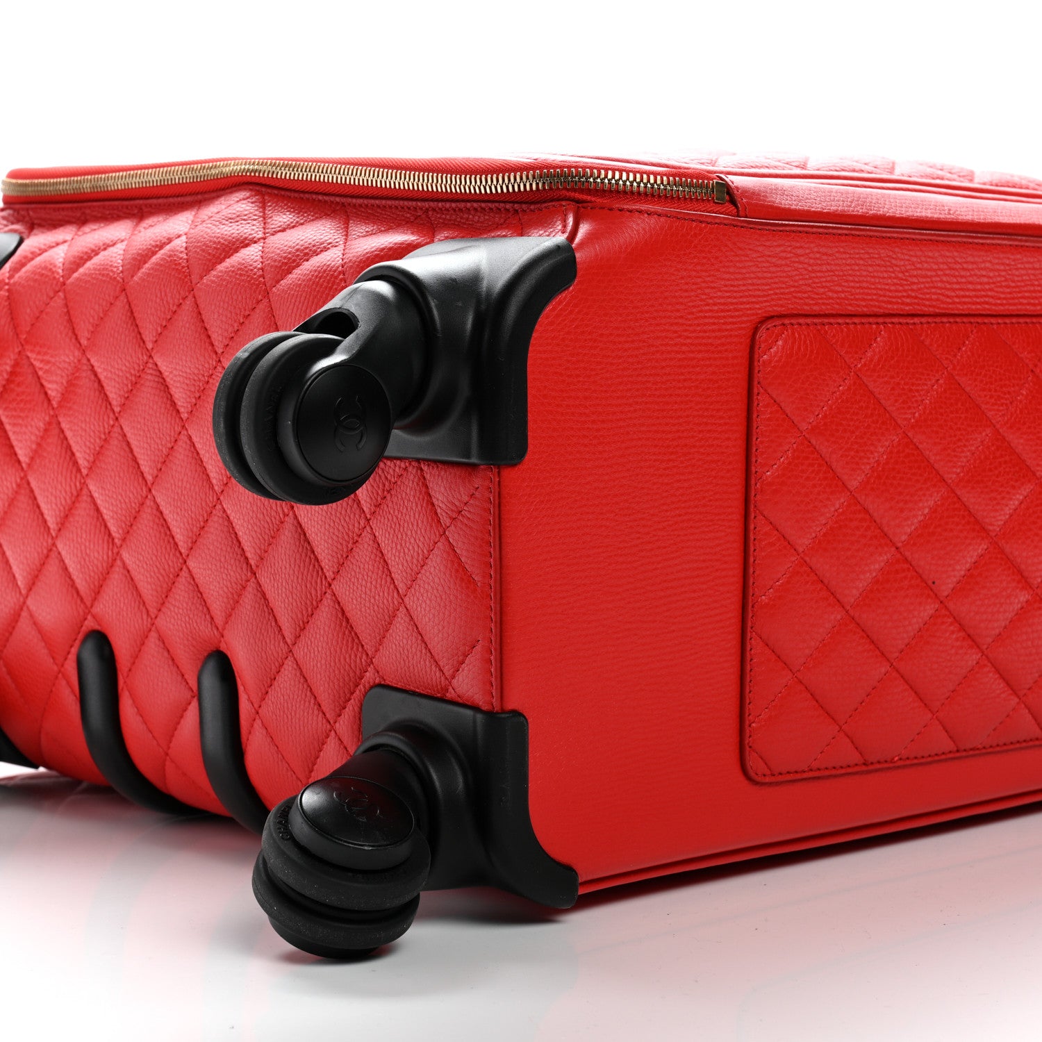 Chanel Calfskin Quilted Coco Case Trolley Red 9 of 10