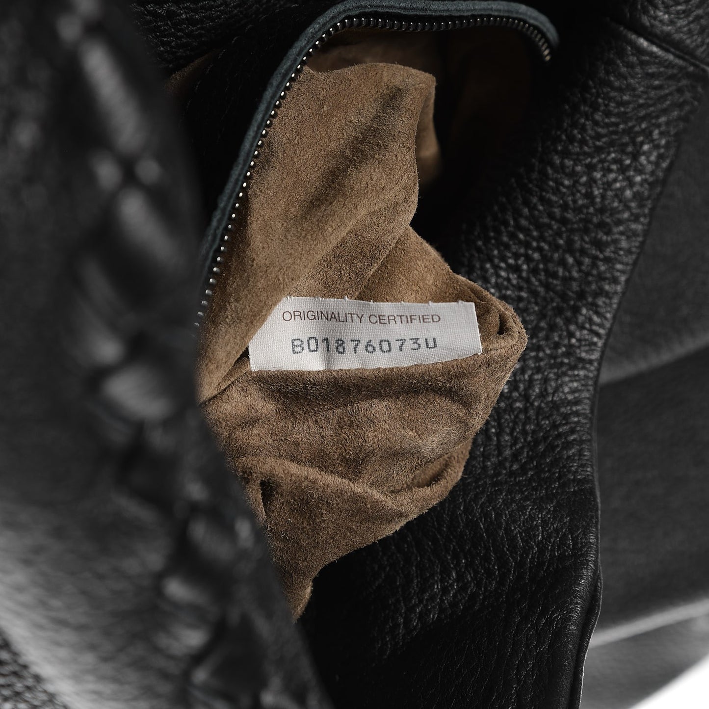 Cervo Deerskin Large Hobo Nero Black