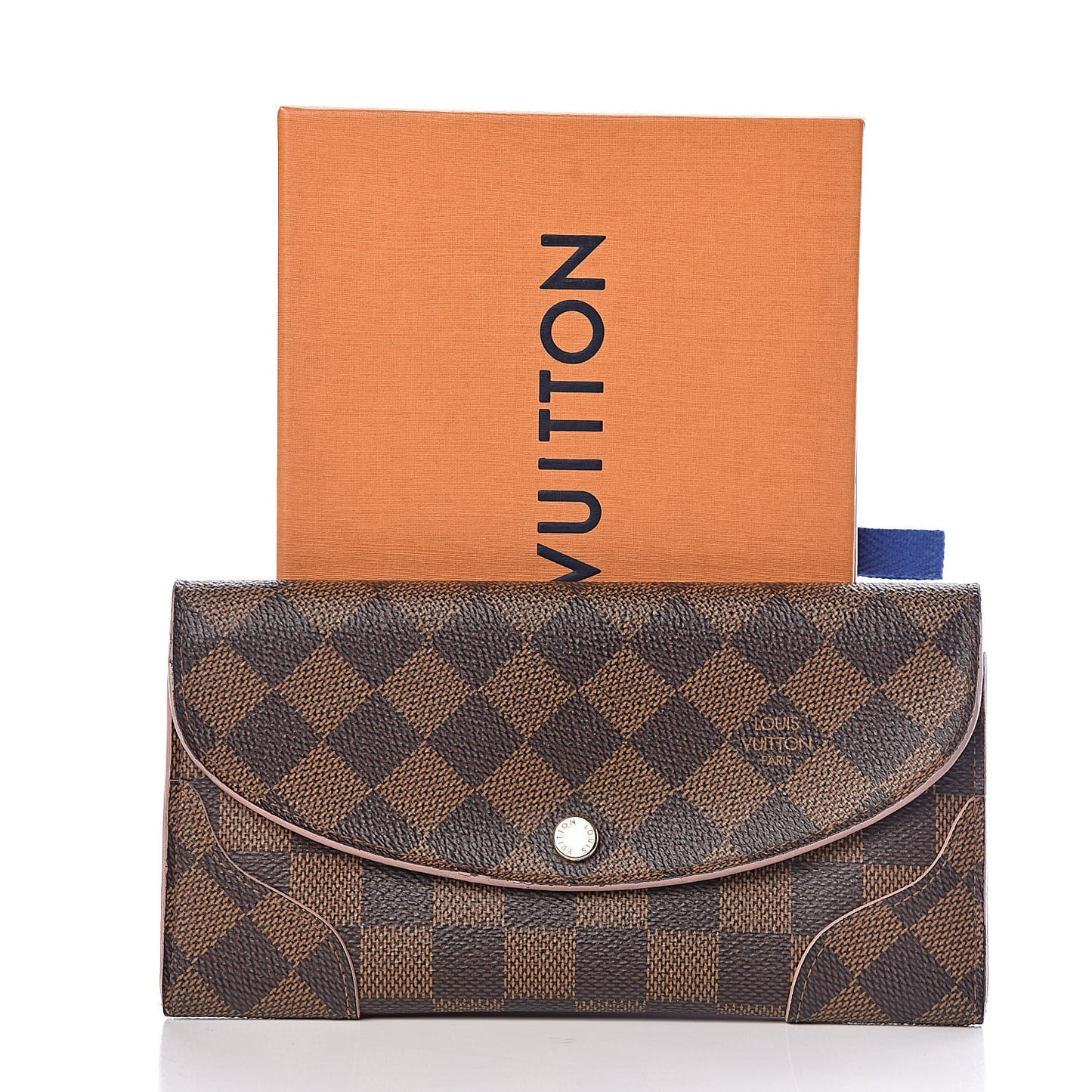 Damier Ebene Caissa Wallet Rose Ballerine