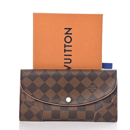 Louis Vuitton Damier Ebene Caissa Wallet Rose Ballerine 16 of 16