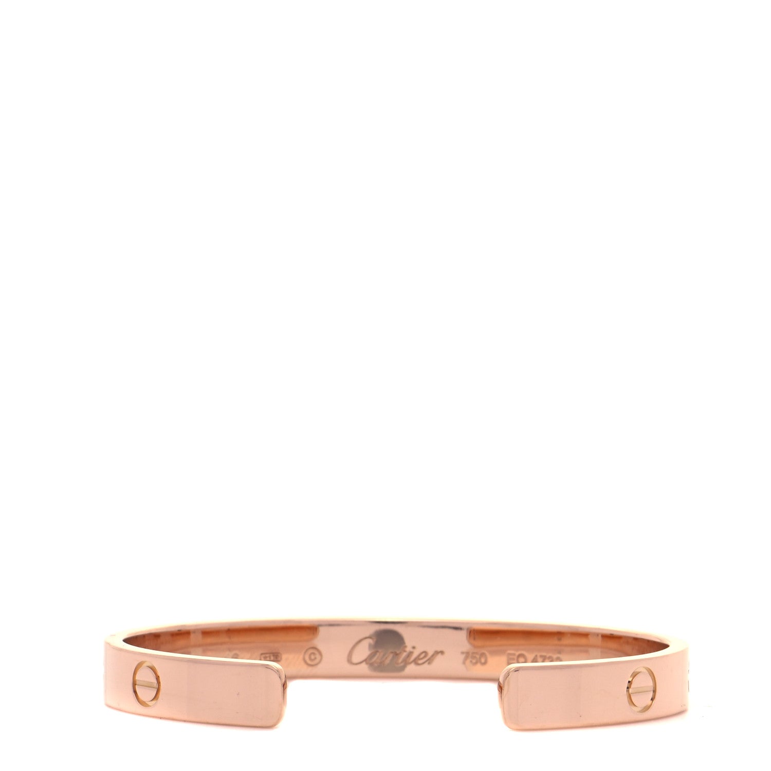 Cartier 18K Pink Gold LOVE Cuff Bracelet 16 3 of 4