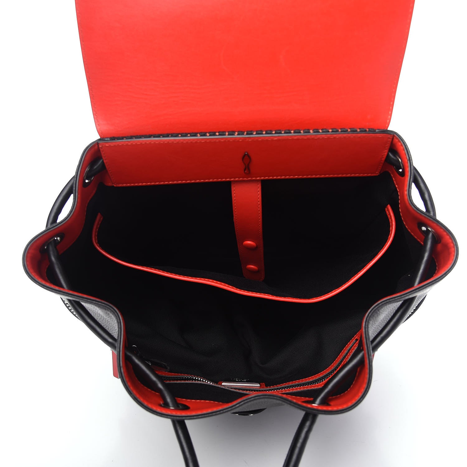 Christian Louboutin Calfskin Spiked Explorafunk Backpack Black 4 of 9