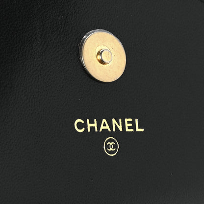 Chanel Lambskin Quilted Chanel 19 Phone Holder With Chain Black 6 of 12