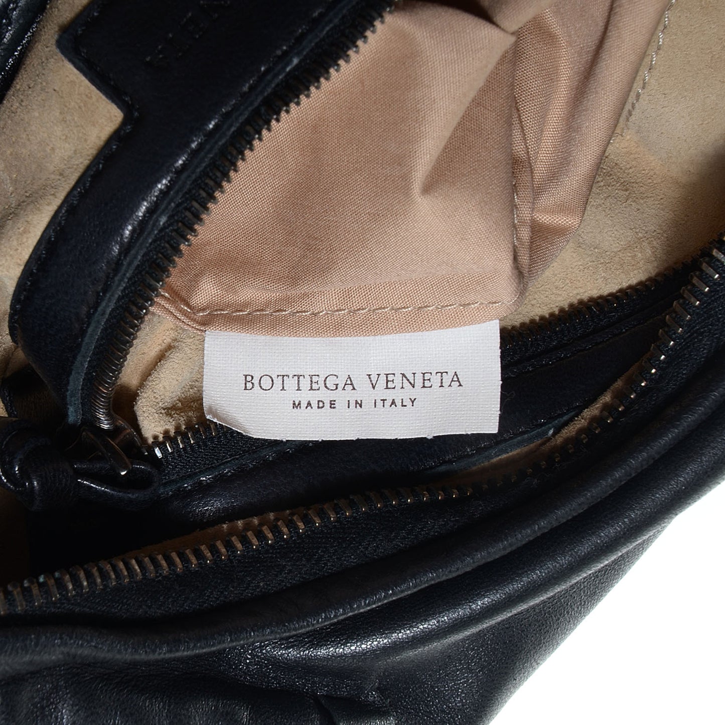 Nappa Intrecciato Patchwork Medium Hobo Black