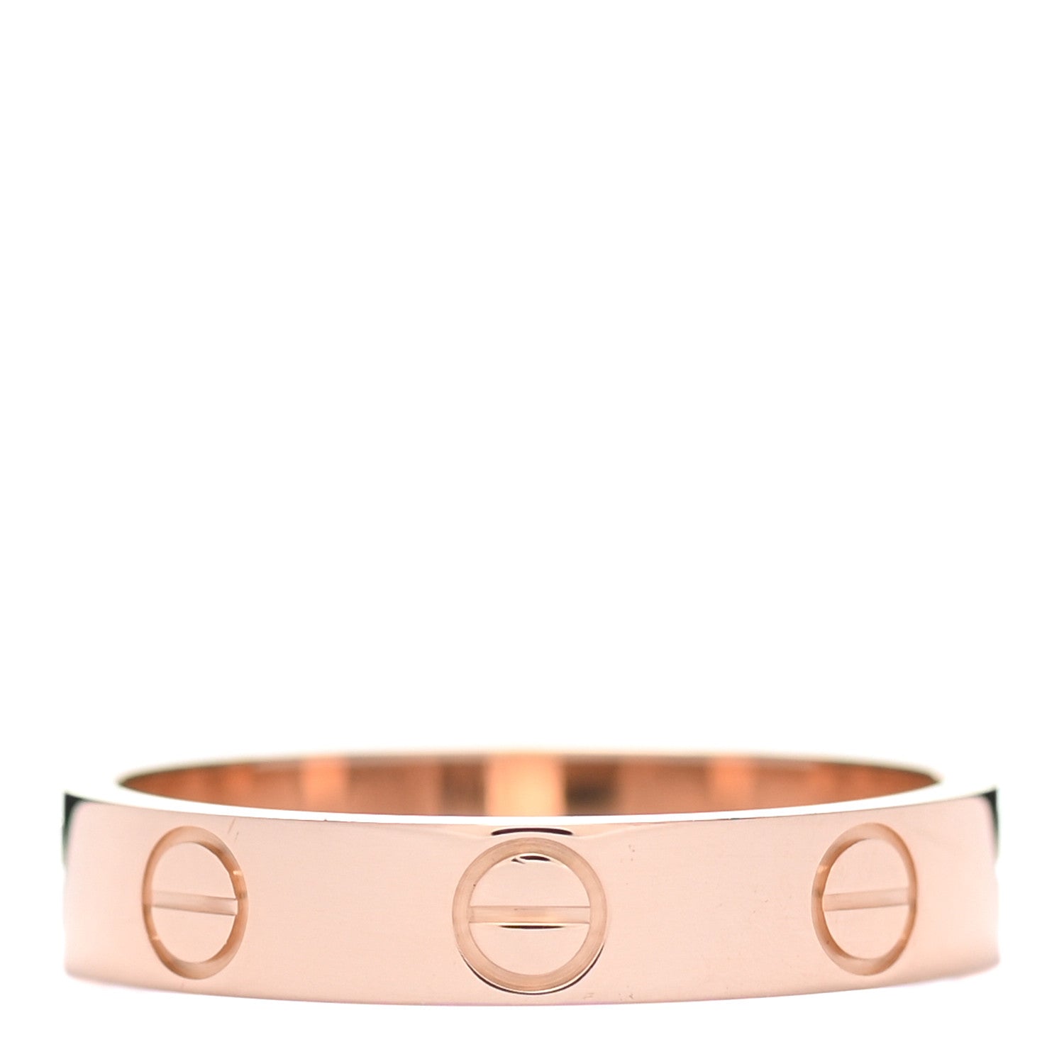 Cartier 18K Pink Gold 3.5mm LOVE Wedding Band Ring 50 5.25 3 of 4