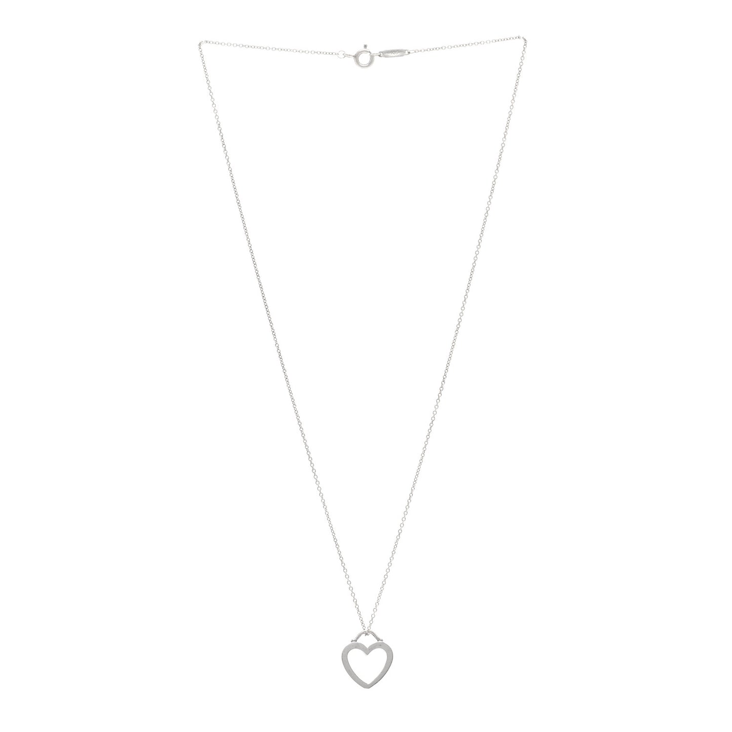 Sterling Silver Heart Pendant Necklace