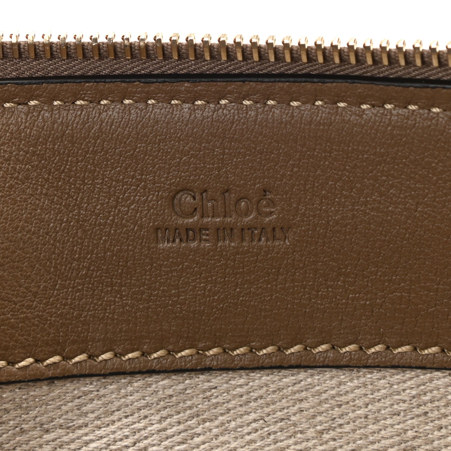 Chloe Buffalo Mini Edith Bag Deep Khaki 6 of 8