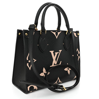 Louis Vuitton Empreinte Monogram Giant Onthego PM Black Beige 3 of 9