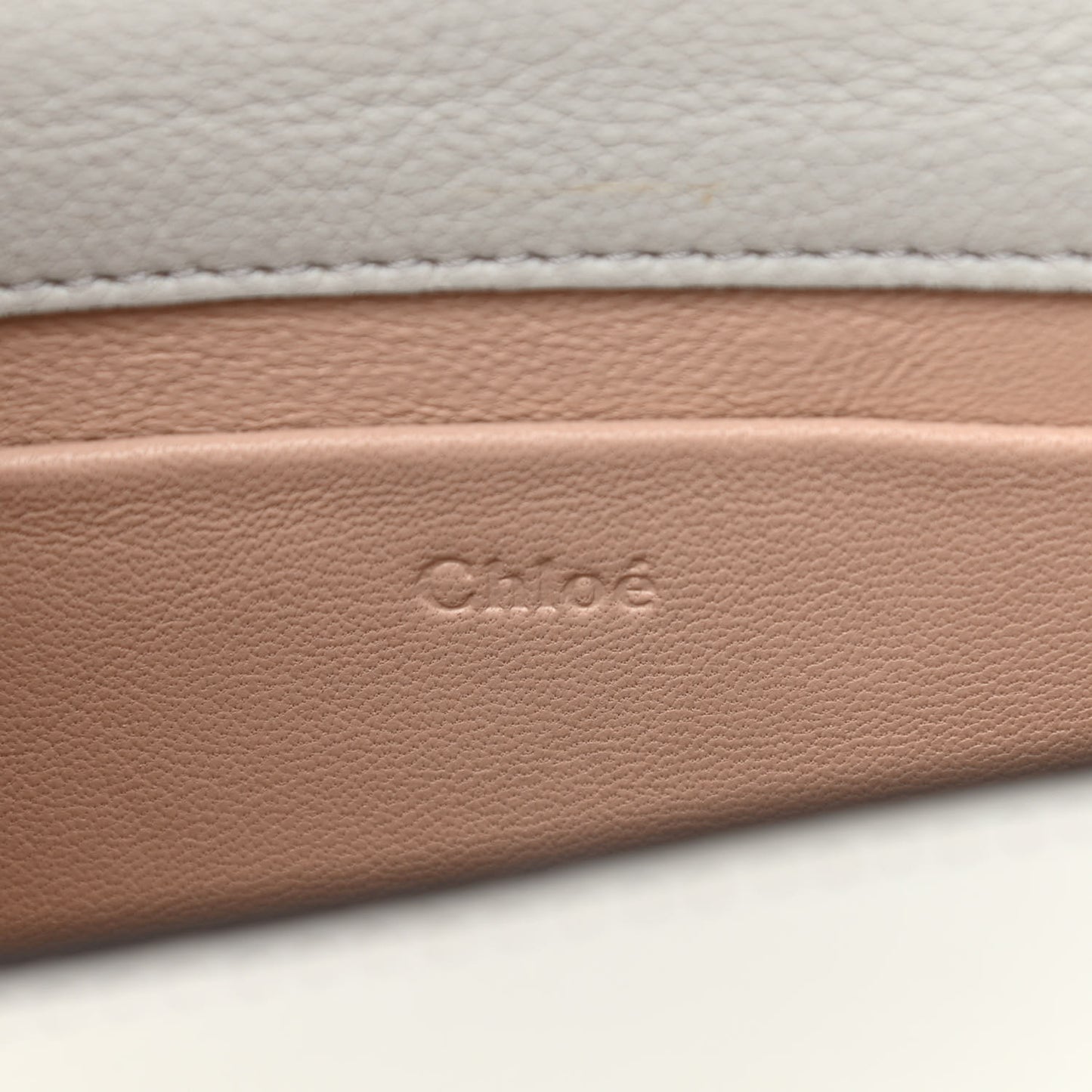 Calfskin Small Nile Bracelet Minaudiere Bag Airy Grey