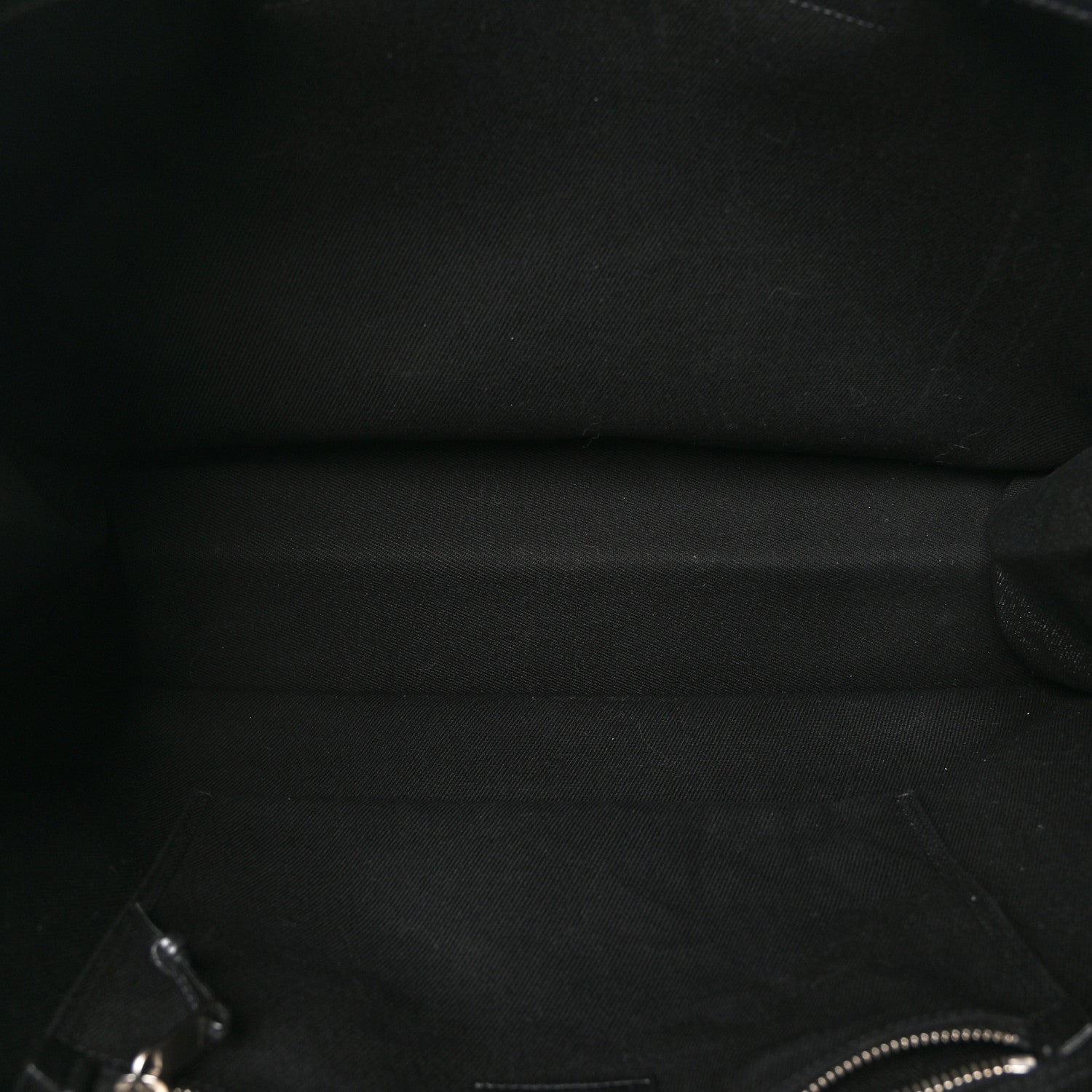 Saint Laurent Linen Calfskin Rive Gauche Tote Black 5 of 10