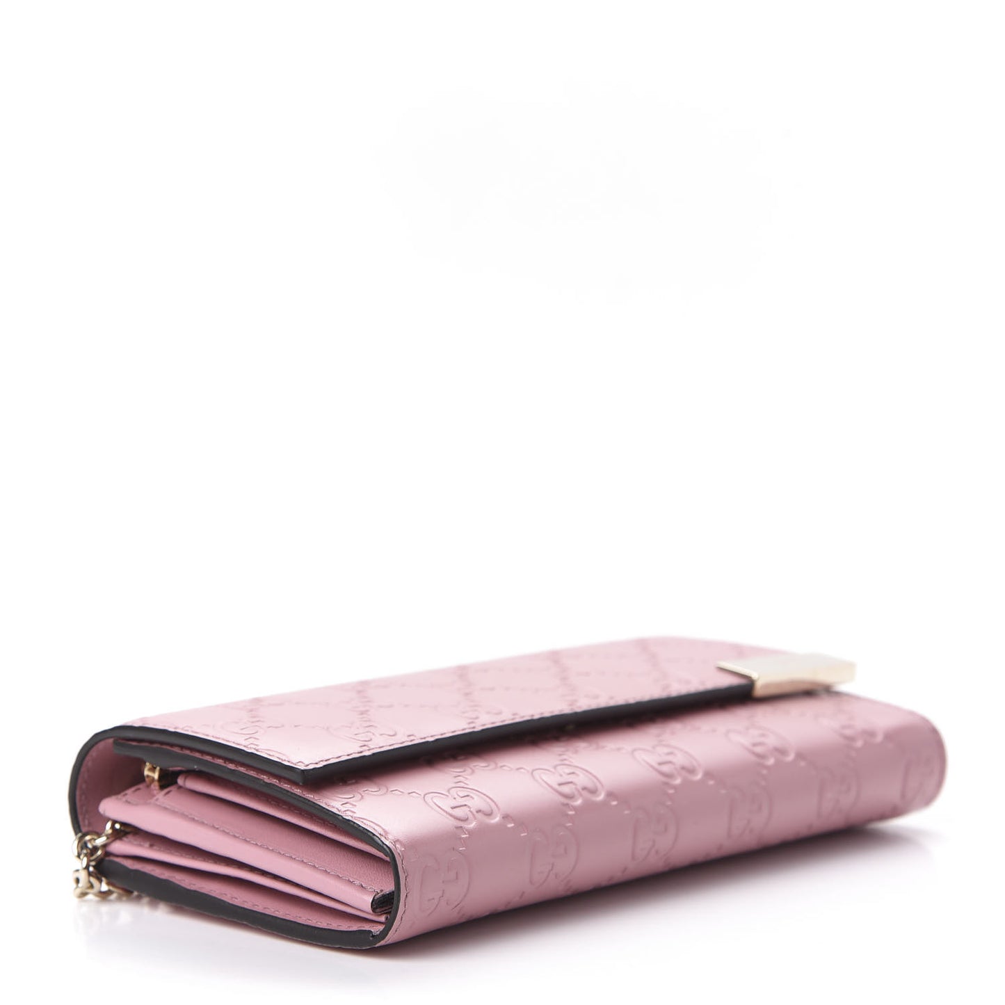 Guccissima Signature Dice Chain Wallet Carmine Rose
