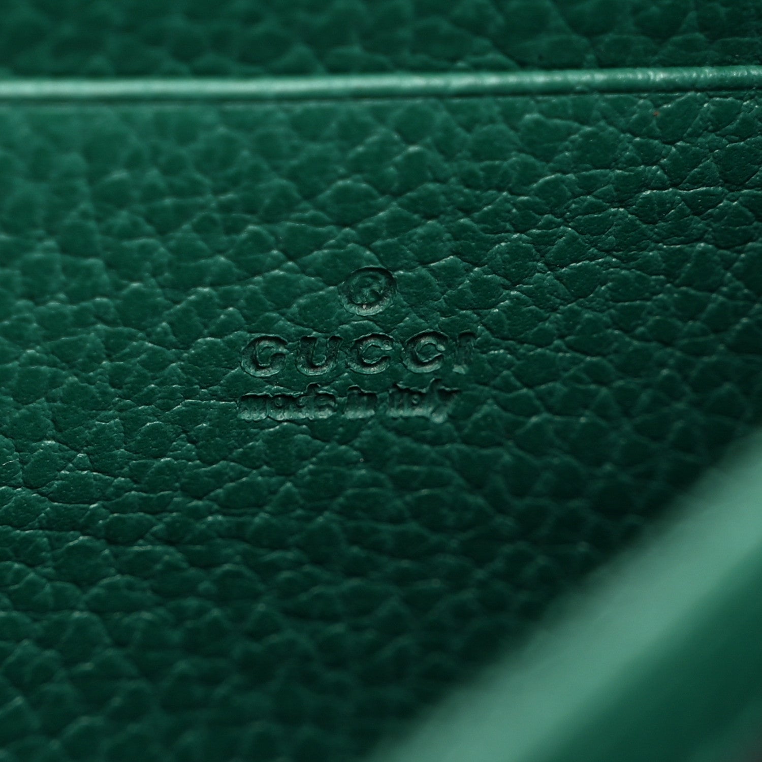 Gucci Calfskin Mini Dionysus Chain Wallet Emerald 6 of 10