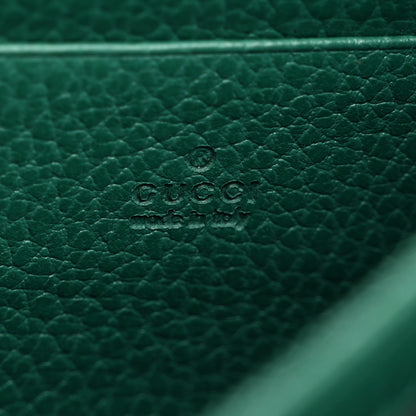 Gucci Calfskin Mini Dionysus Chain Wallet Emerald 6 of 10
