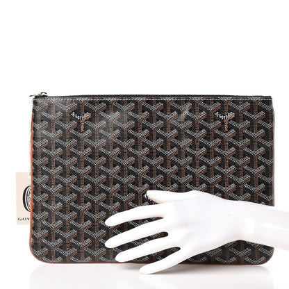 Goyard Goyardine Senat Pochette MM Black 2 of 9