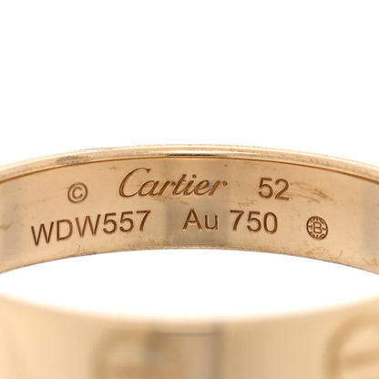 Cartier 18K Yellow Gold 3.5mm LOVE Wedding Band Ring 52 6 4 of 5