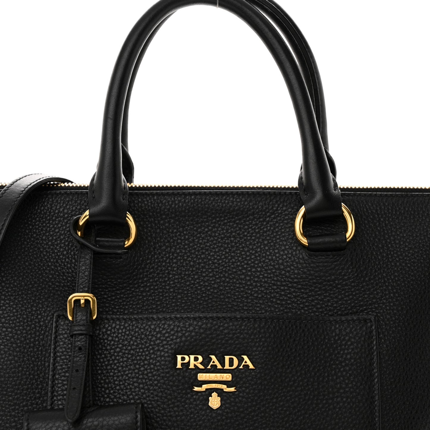 Vitello Daino Boxy Tote Black