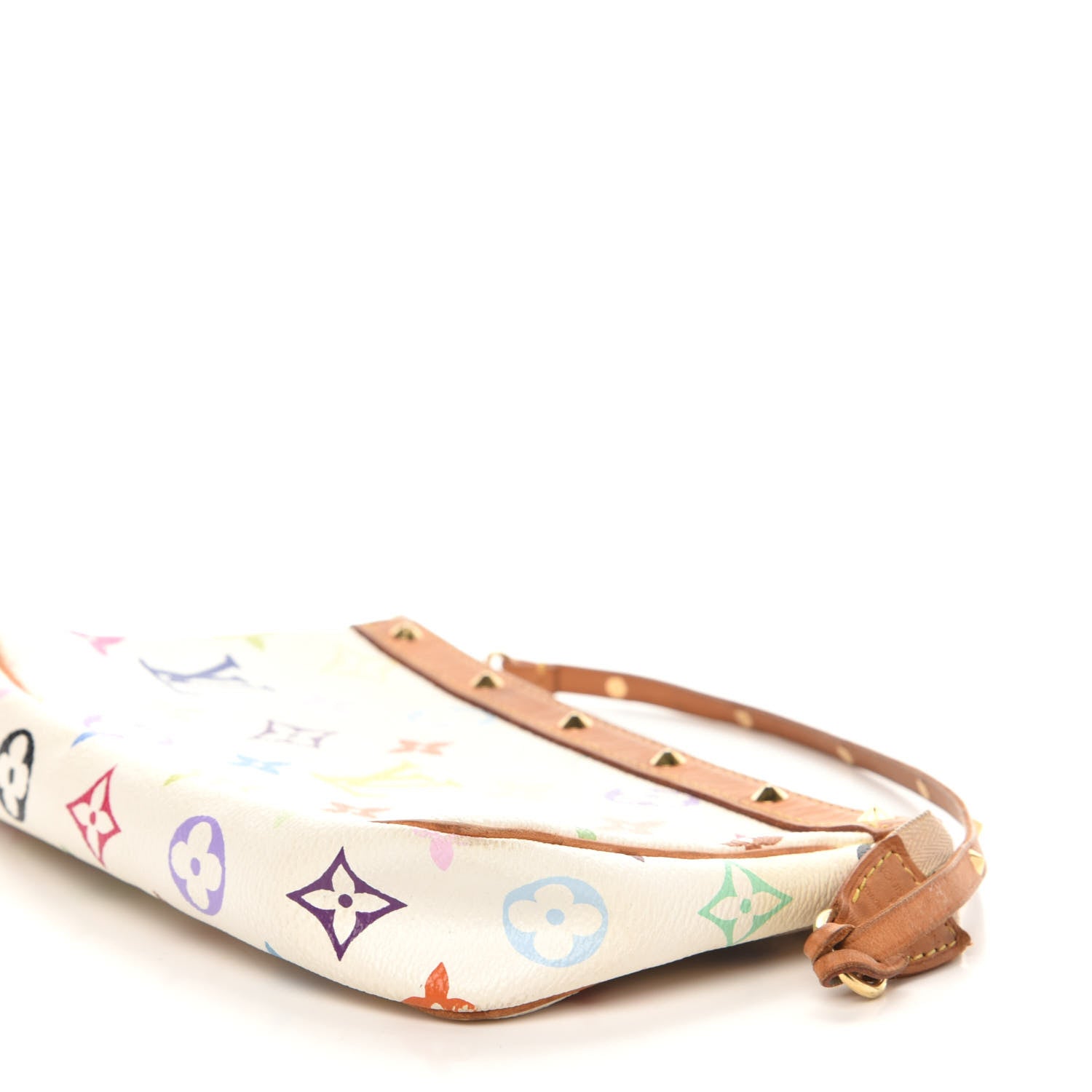 Louis Vuitton Monogram Multicolor Pochette Accessories White 9 of 11