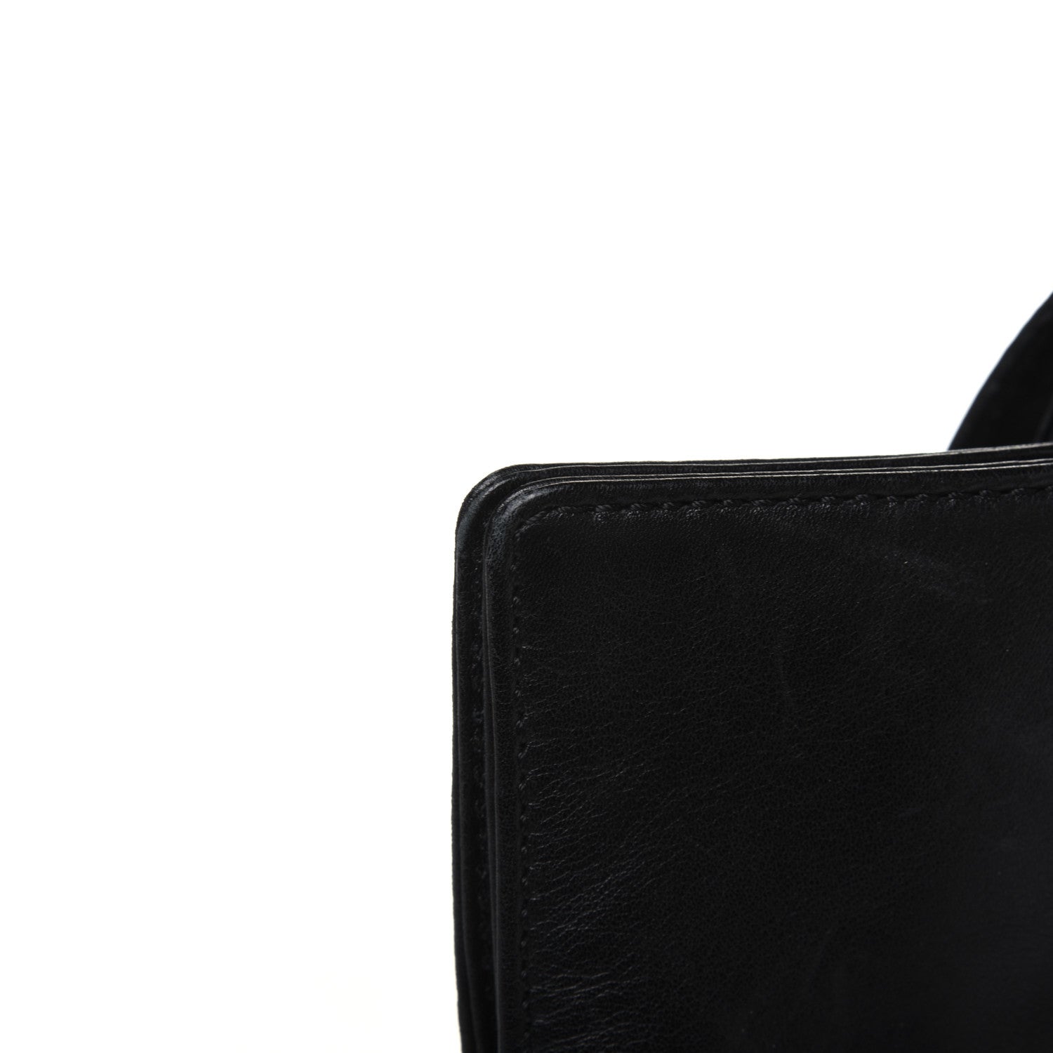 Chanel Lambskin CC Stitched Tote Black 14 of 16