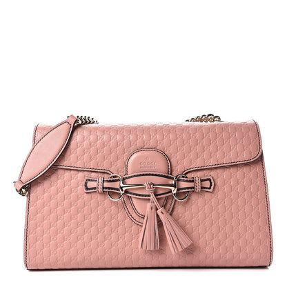 Gucci Microguccissima Medium Emily Chain Shoulder Bag Soft Pink 1 of 10