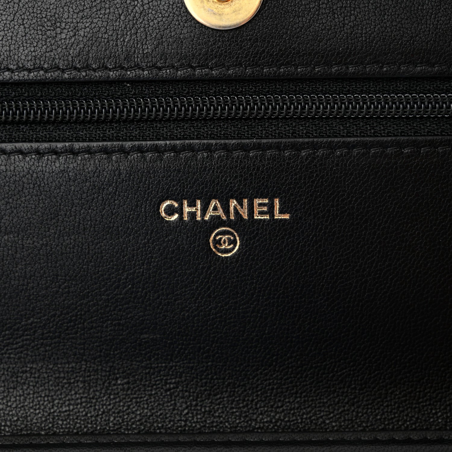 Chanel Lambskin Quilted Infinity Wallet On Chain WOC Black 7 of 12