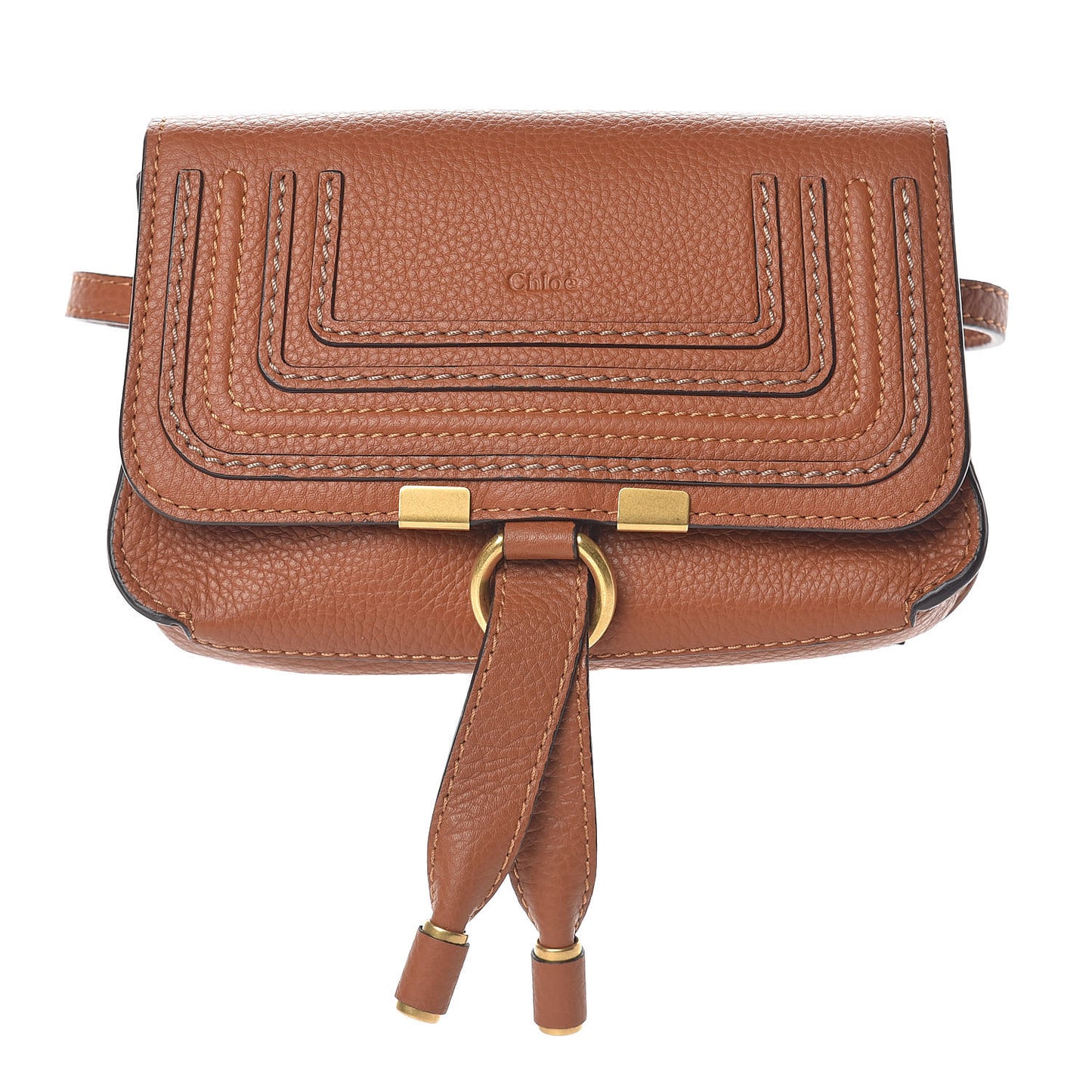 Calfskin Marcie Belt Bag Tan