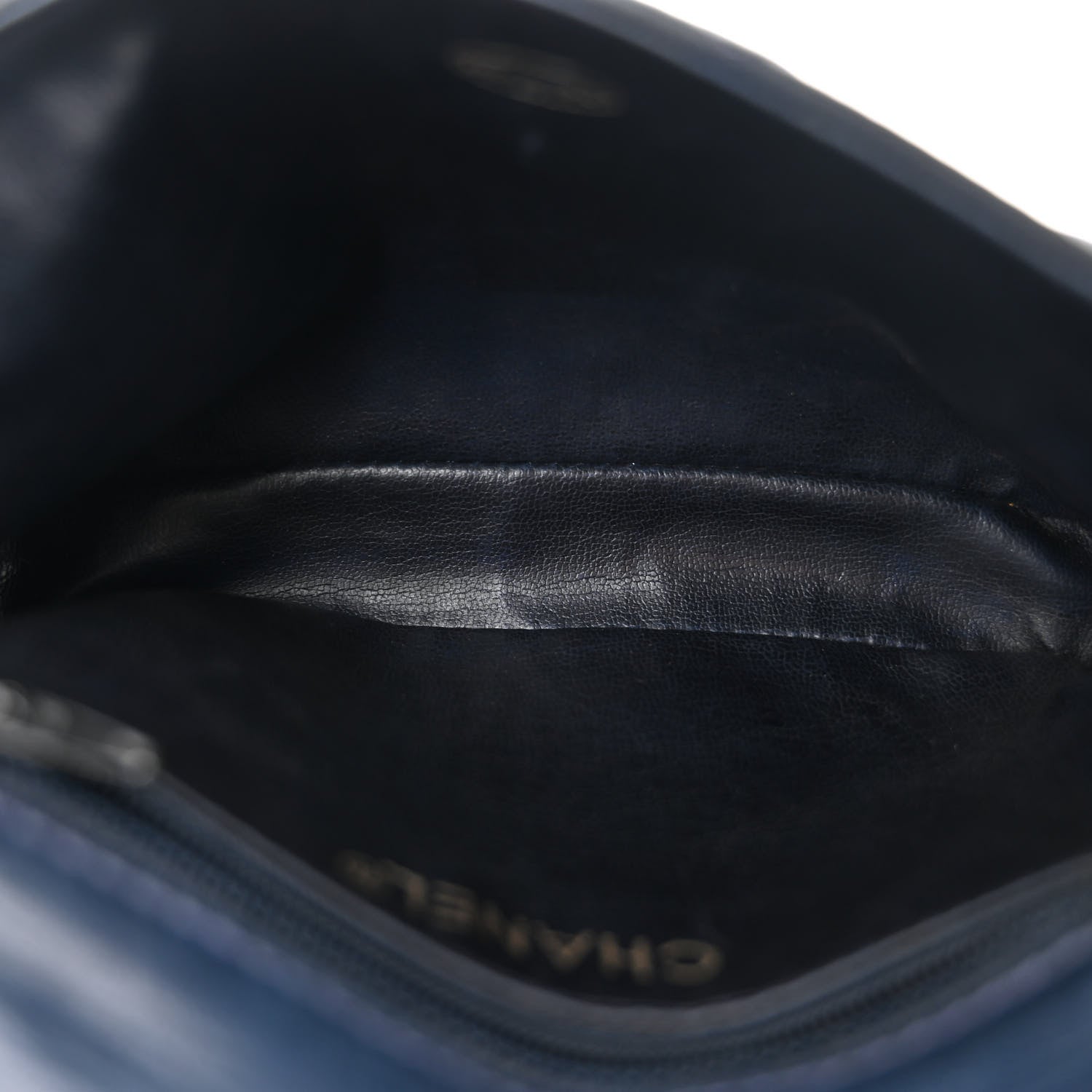 Chanel Lambskin Quilted Flap Waist Belt Bag 75 30 Navy 5 of 11