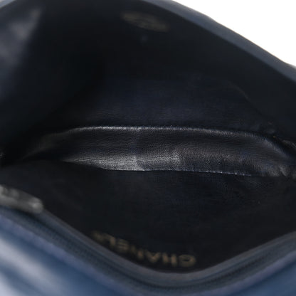 Chanel Lambskin Quilted Flap Waist Belt Bag 75 30 Navy 5 of 11