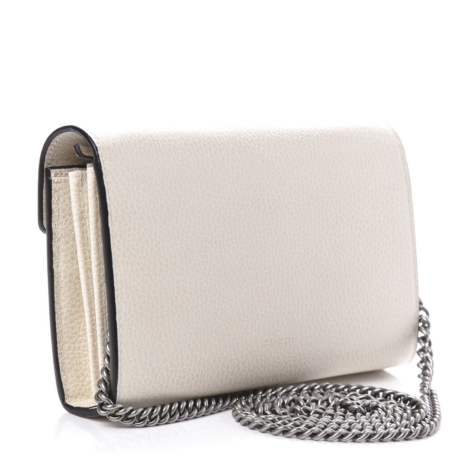 Gucci Dollar Calfskin Mini Dionysus Chain Wallet Mystic White 3 of 9