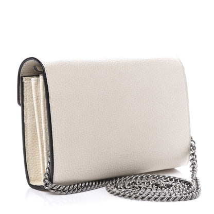 Gucci Dollar Calfskin Mini Dionysus Chain Wallet Mystic White 3 of 9