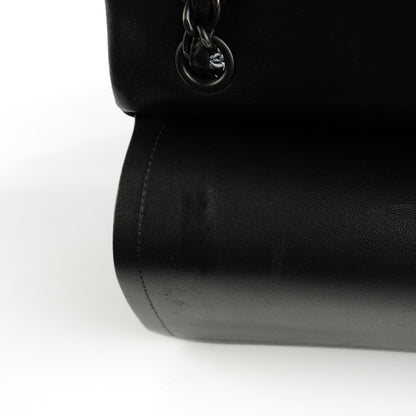 Chanel Lambskin Quilted Jumbo Double Flap So Black 2 of 12