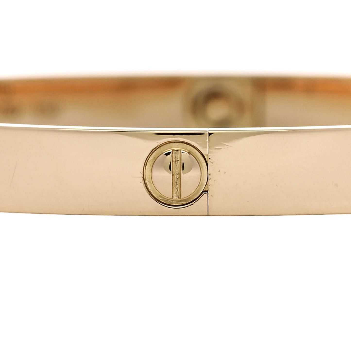 18K Yellow Gold 4 Diamond LOVE Bracelet 19