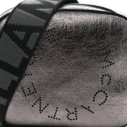 Stella McCartney Metallic Eco Alter Nappa Perforated Logo Convertible Belt Bag Silver 6 of 8