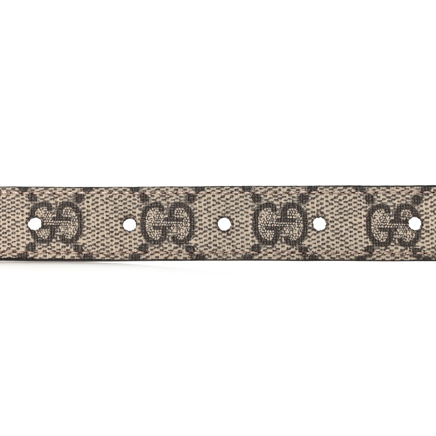 Gucci Calfskin GG Supreme Monogram Double G Reversible 20mm Belt 95 38 Beige New Acero 6 of 6