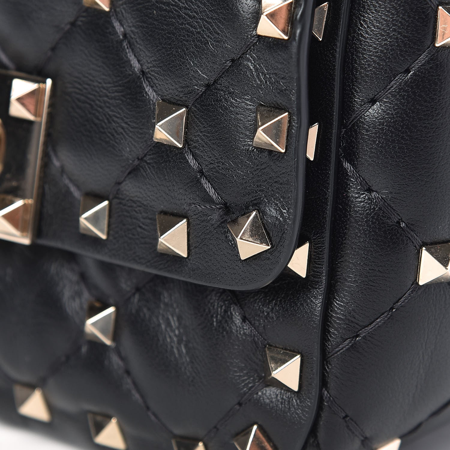 Valentino Garavani Nappa Micro Rockstud Spike Shoulder Bag Black 8 of 8