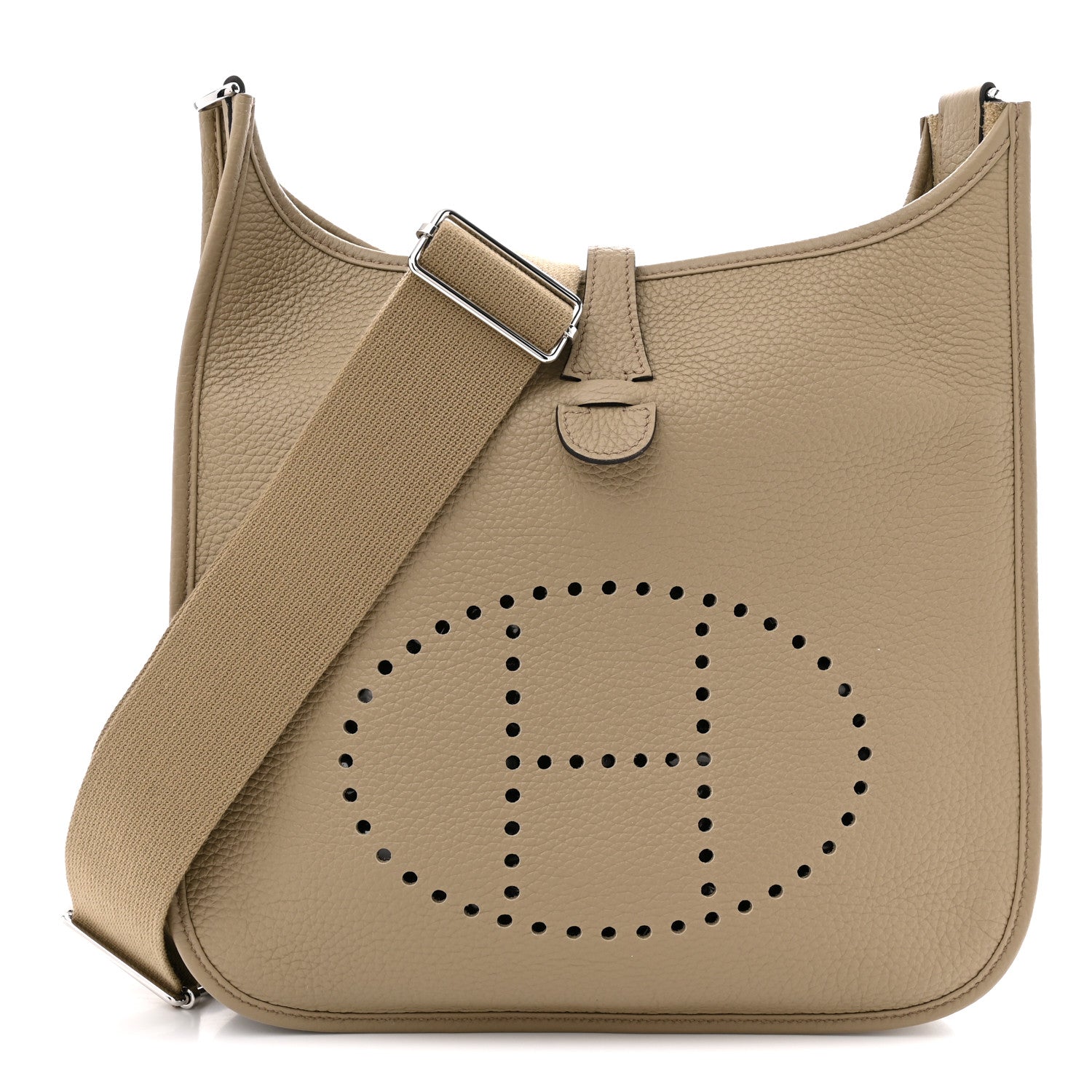 Hermes Taurillon Clemence Evelyne III PM Beige Marfa 1 of 11