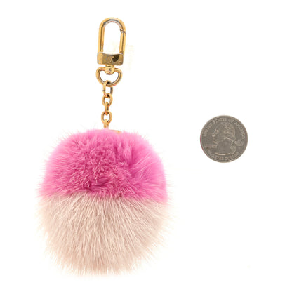 Louis Vuitton Mink Fluo Bubble Bag Charm Key Holder Pink 2 of 3