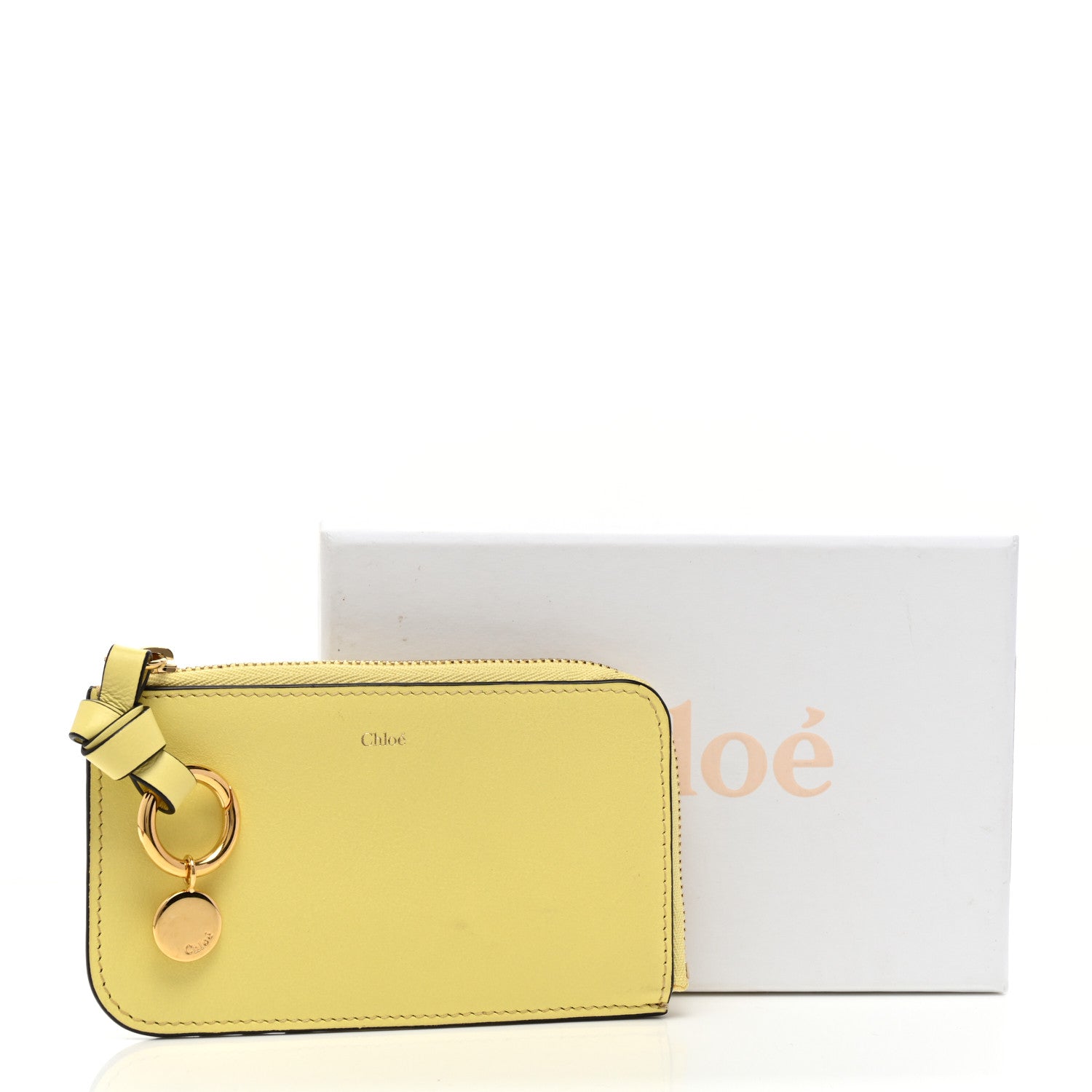 Chloe Calfskin Alphabet Purse Wallet Lemonade 8 of 8