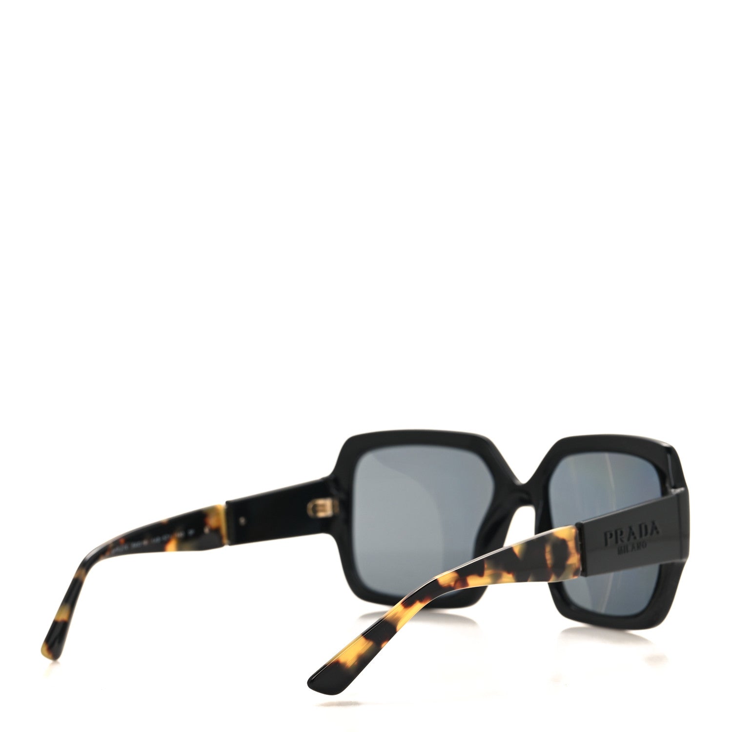 Prada Oversized Monochrome Sunglasses SPR 21X Black Tortoise 4 of 7