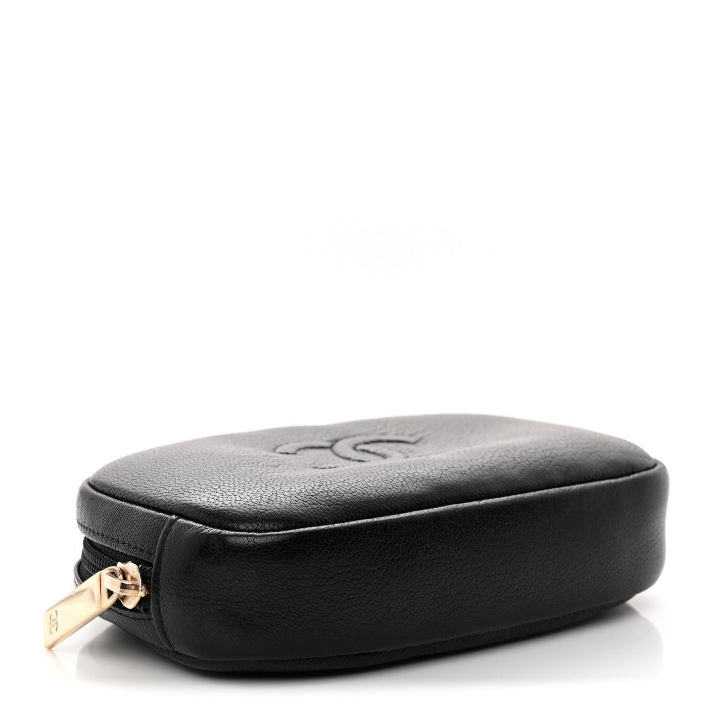 Goatskin CC Cosmetic Case Black