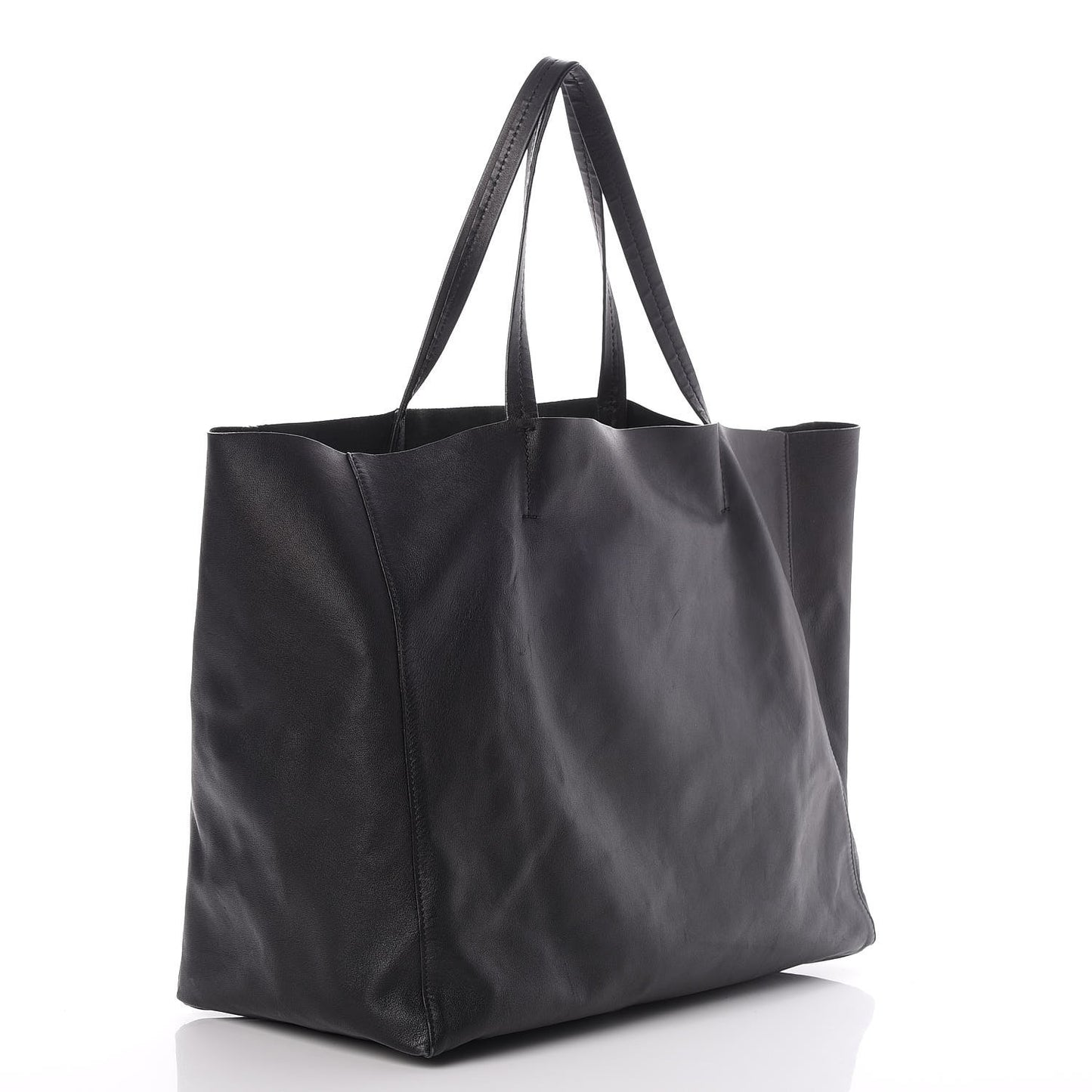 Lambskin Horizontal Cabas Black