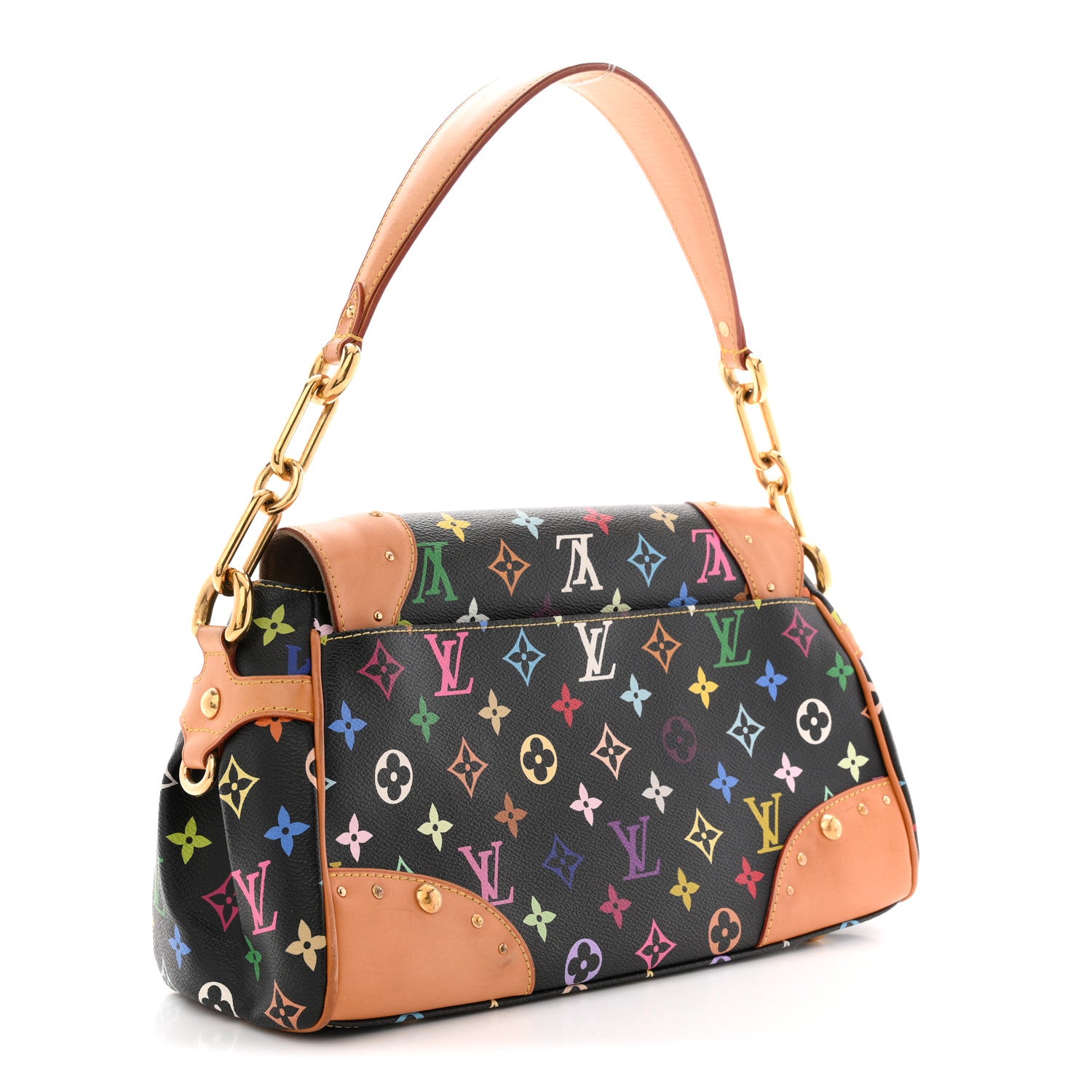 Louis Vuitton Monogram Multicolor Beverly MM Black 3 of 13