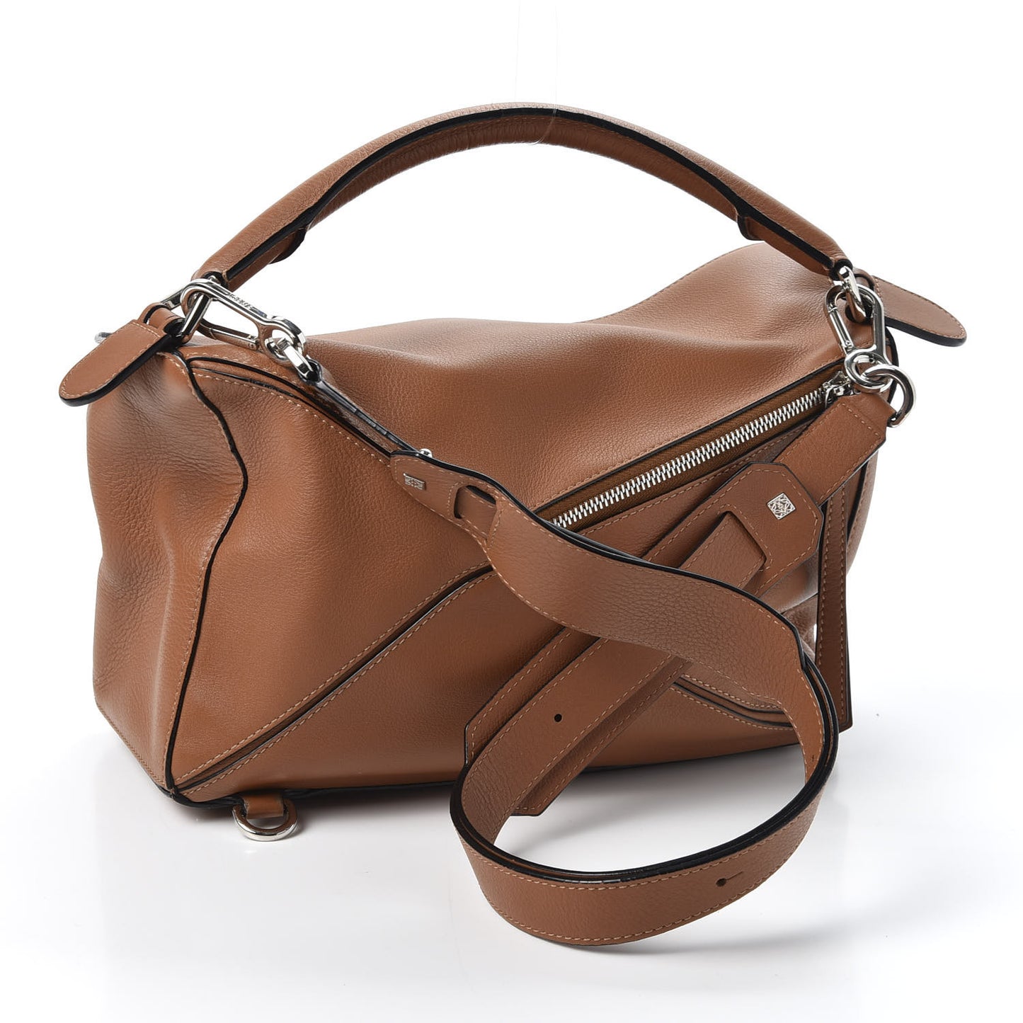 Calfskin Medium Puzzle Bag Tan