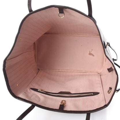 Louis Vuitton Damier Ebene Neo Neverfull MM Rose Ballerine 5 of 10
