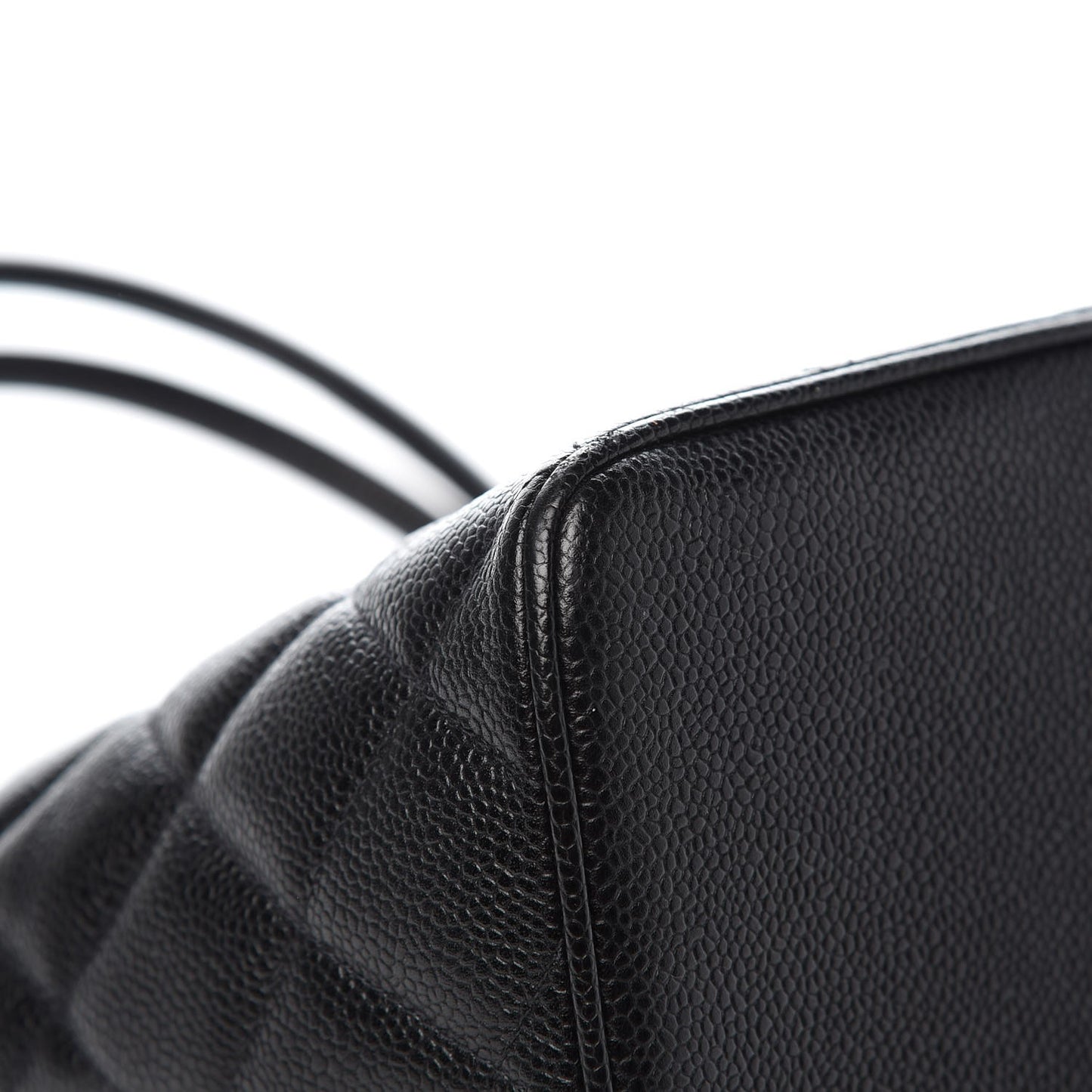 Caviar Quilted Medallion Tote Black